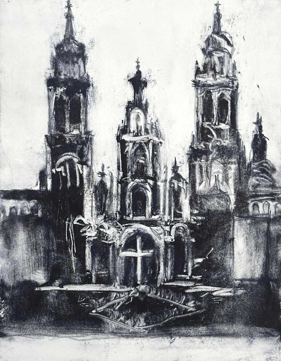 West Facade, Cathedral of Santiago de Compostela, 1/2 by Annie Shaver-Crandell, Image 1.