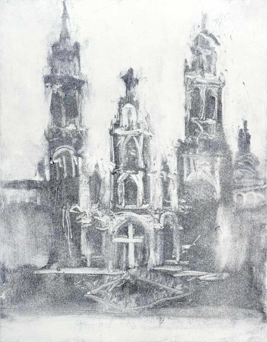West Facade, Cathedral of Santiago de Compostela, 2/2 by Annie Shaver-Crandell, Image 1.