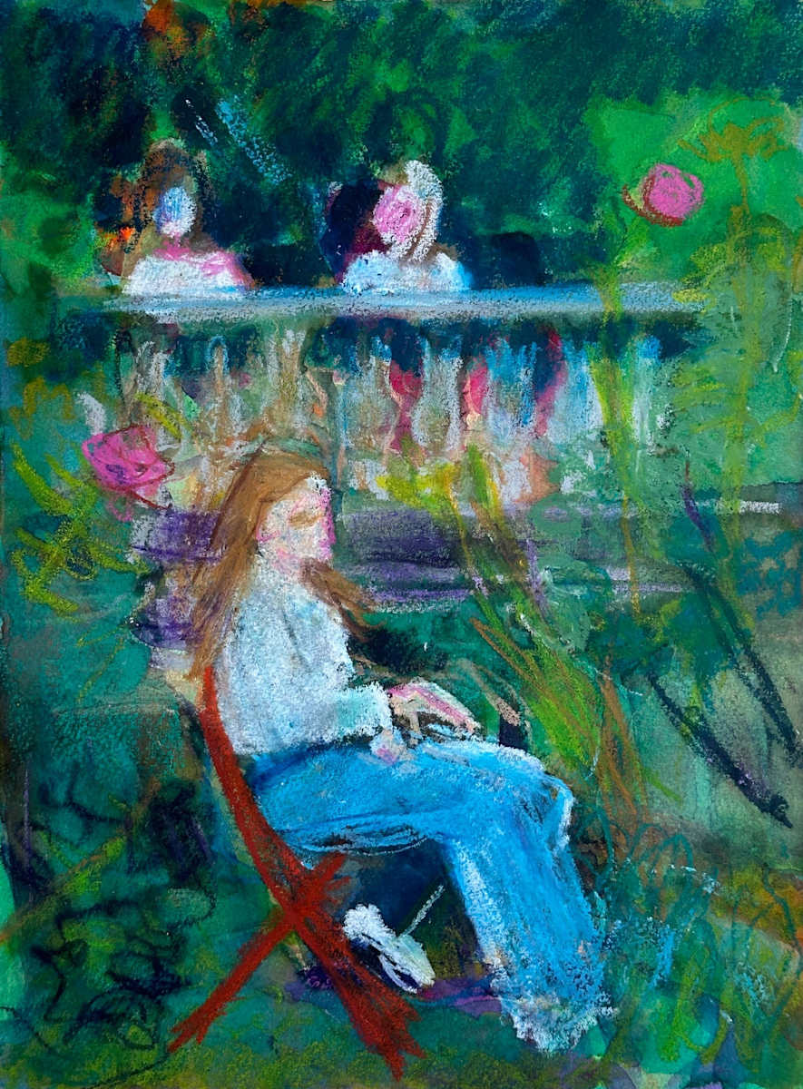 Conversation and Contemplation: Elizabeth Street Garden by Annie Shaver-Crandell, Image 1.