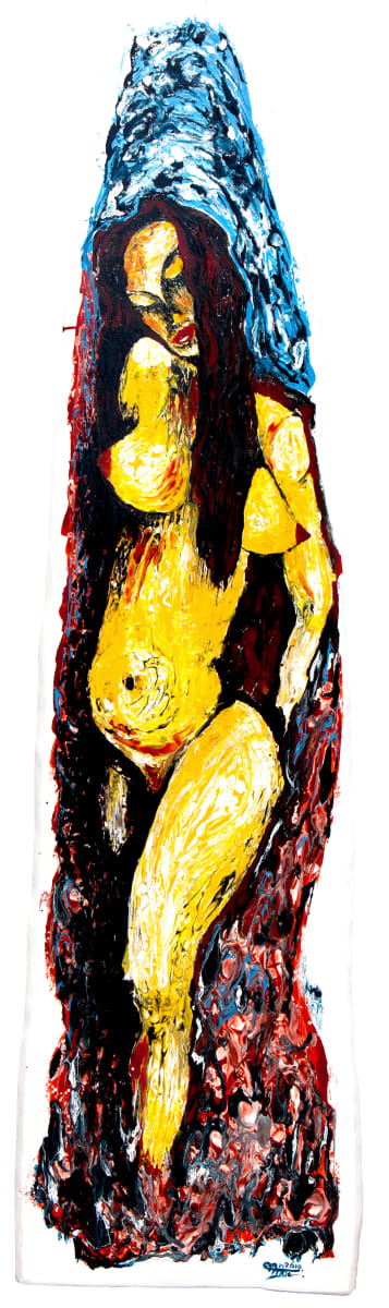 Yellow Nude by Gültekin Bilge 