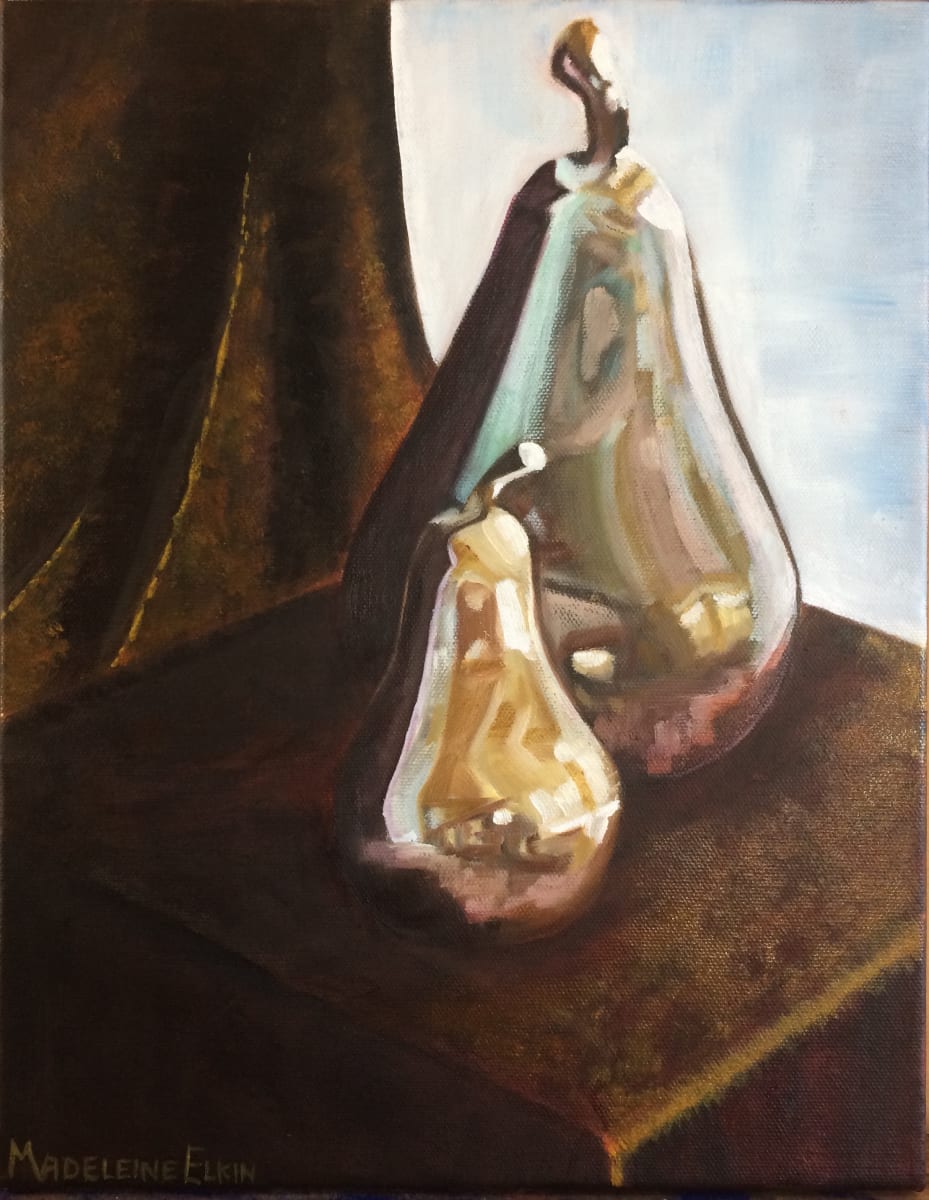 Metallic Pears by Madeleine Elkin 