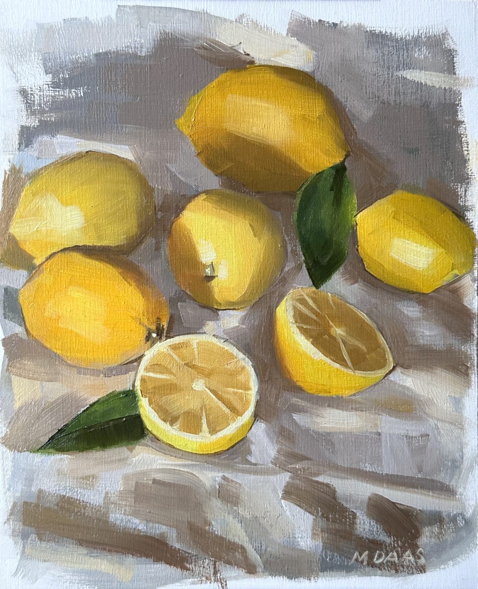 Still Life with Lemons II by Maria Daas, Image 1.