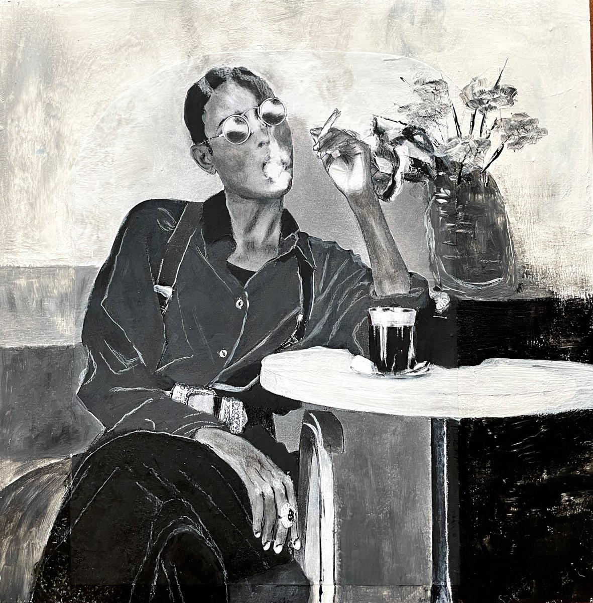 Und im Hintergrund Blumen by Benita Neubauer 