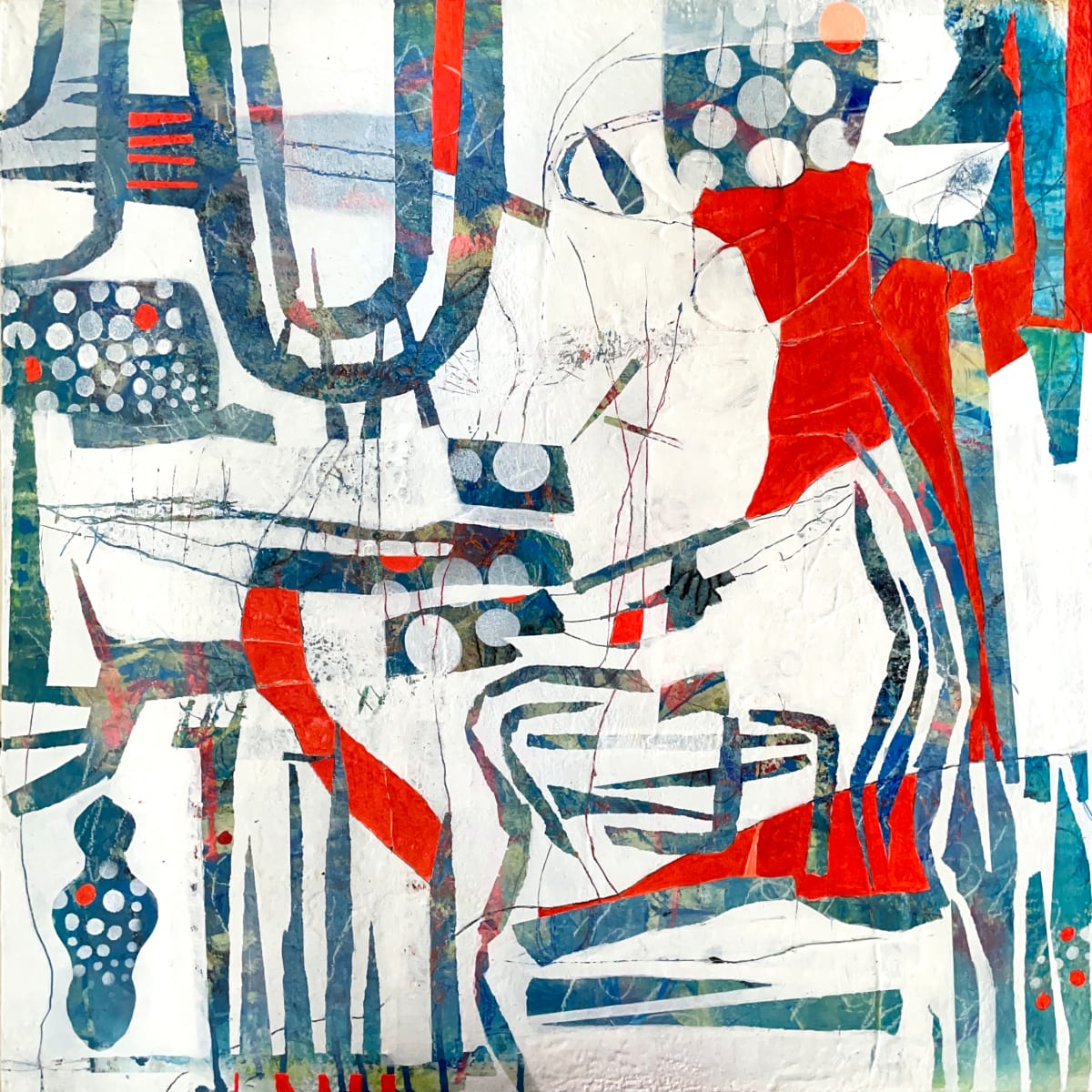 Teatime at the red poppy by Benita Neubauer 