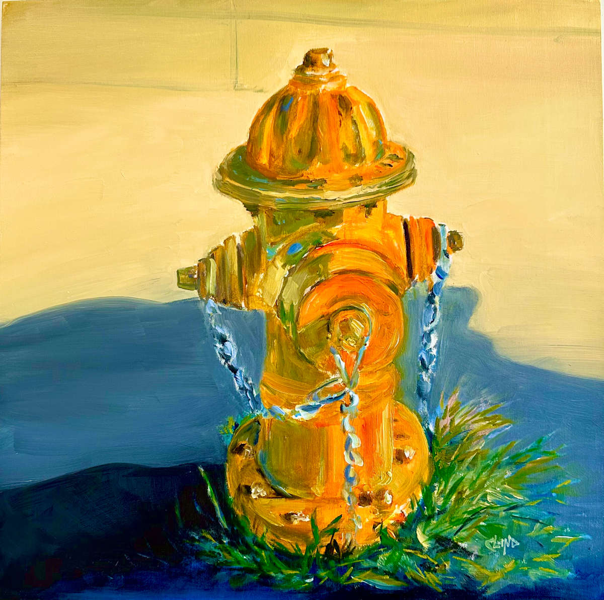 McMechen Street by Chrissy Lind  Image: walking around Bolton Hill in Baltimore, I was struck by the vibrant color of this fire hydrant.