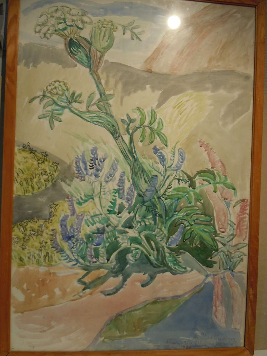 Studie till "Glädjens blomster" by Harald Lindberg 