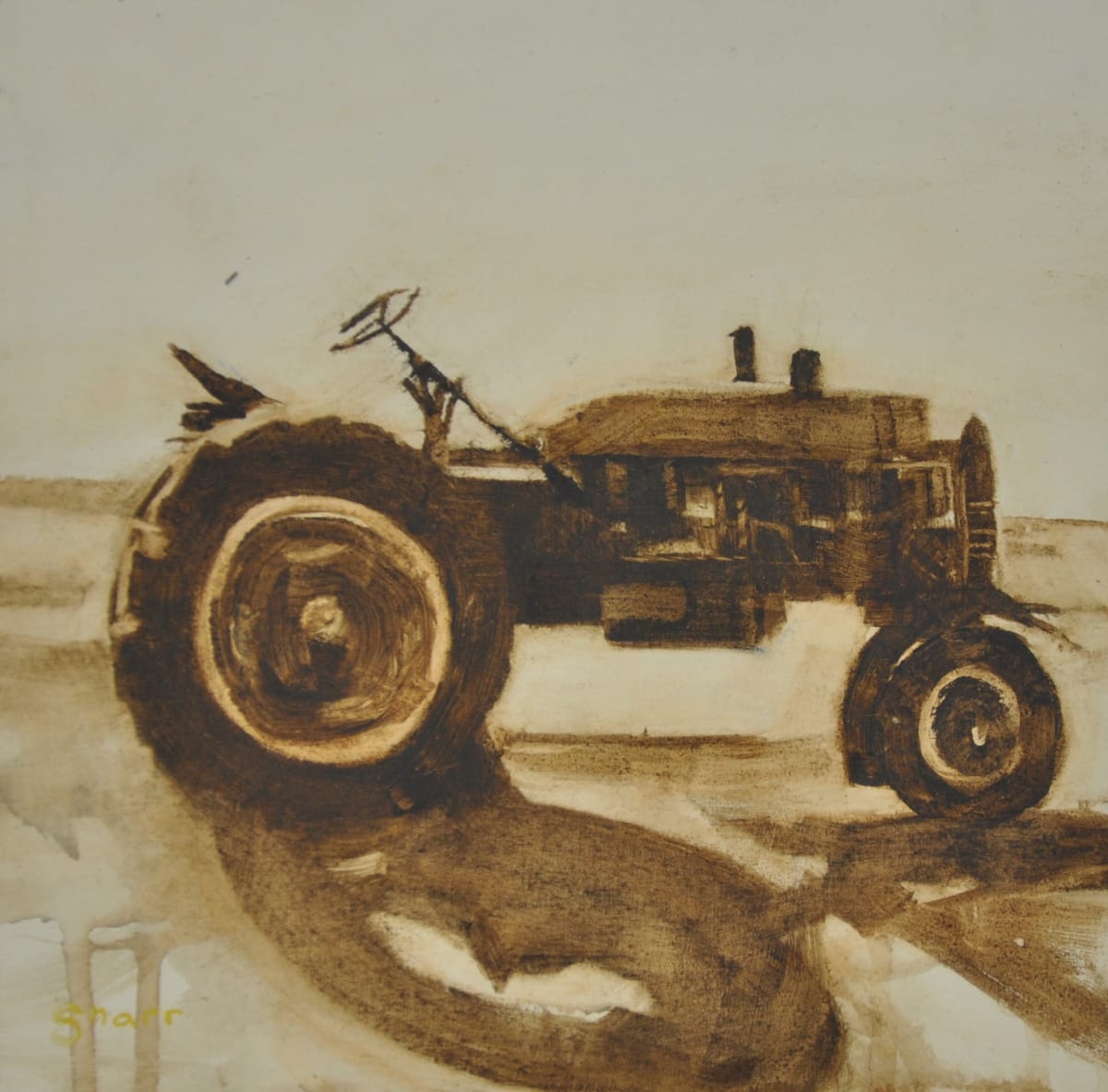 Tractor Shadows by Scott Snarr 