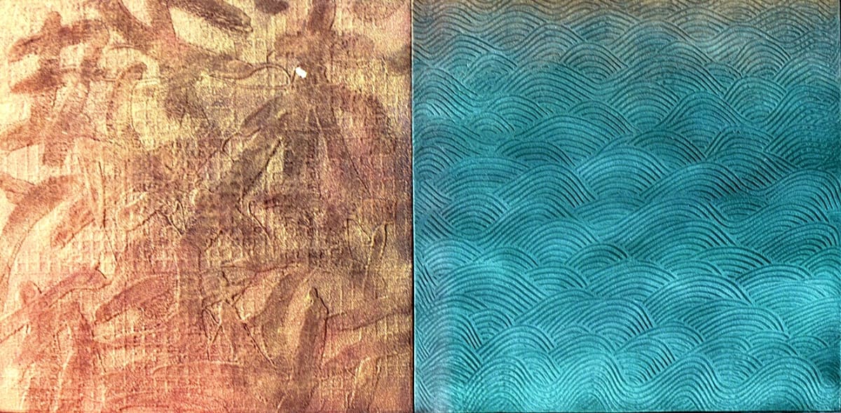 Ancient Writings, Waves  1 by Gerrit Greve 