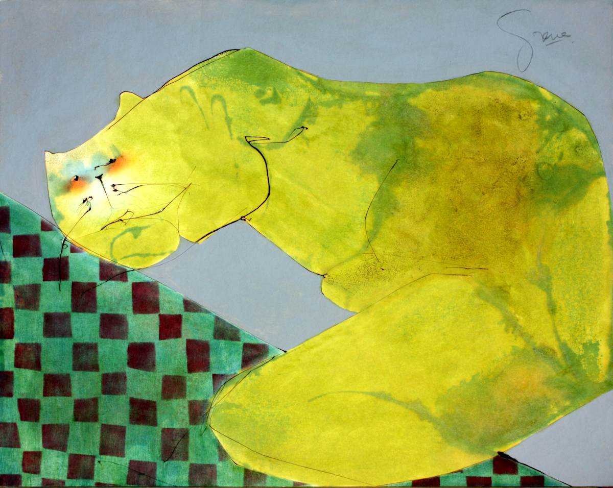 The Green Cat by Gerrit Greve 