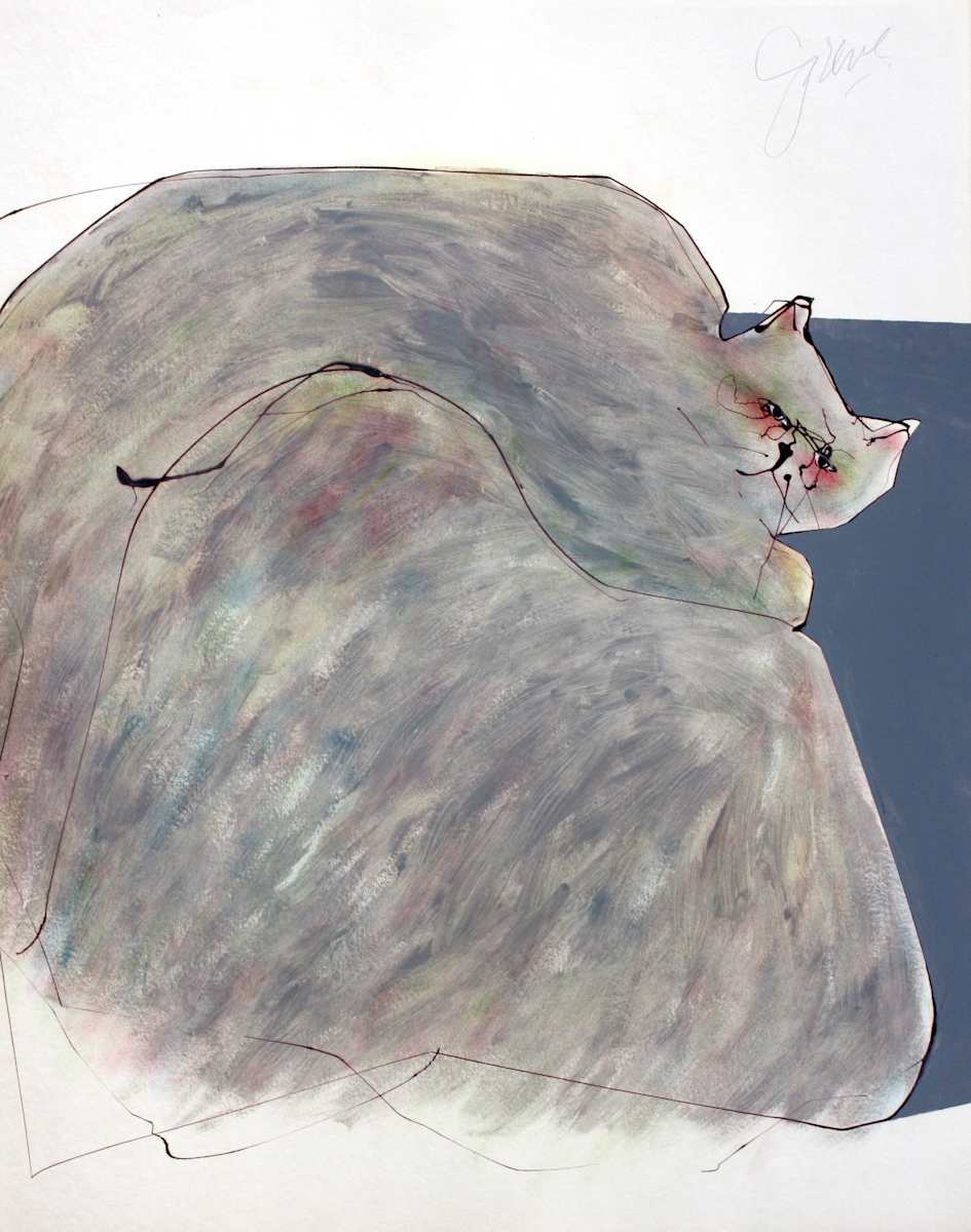 Wise Cat by Gerrit Greve 