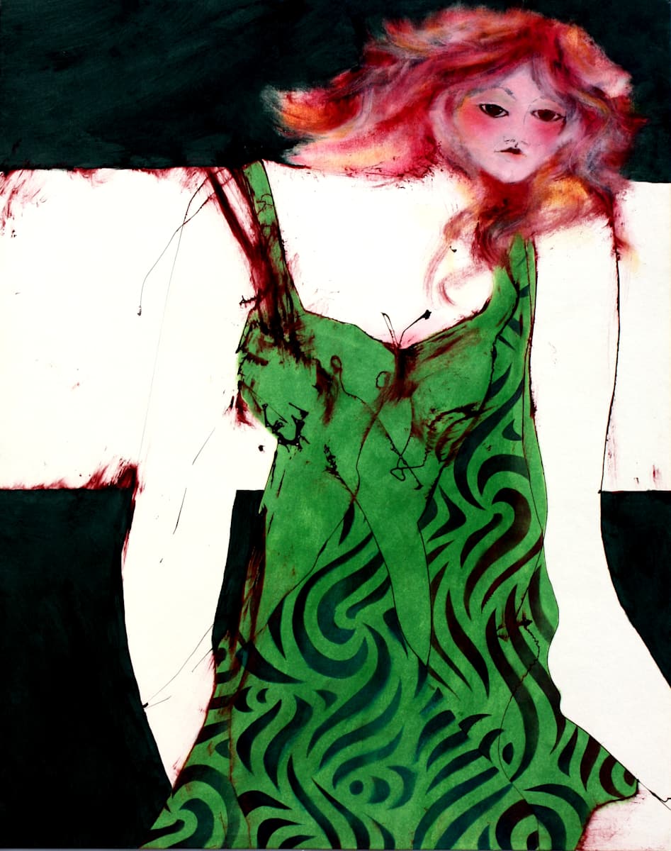 Green Party Dress by Gerrit Greve 