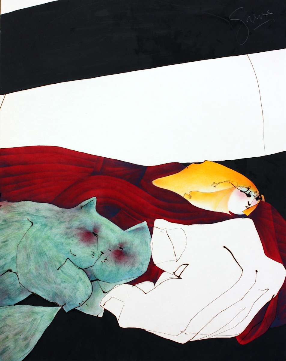 The Green Cat by Gerrit Greve 