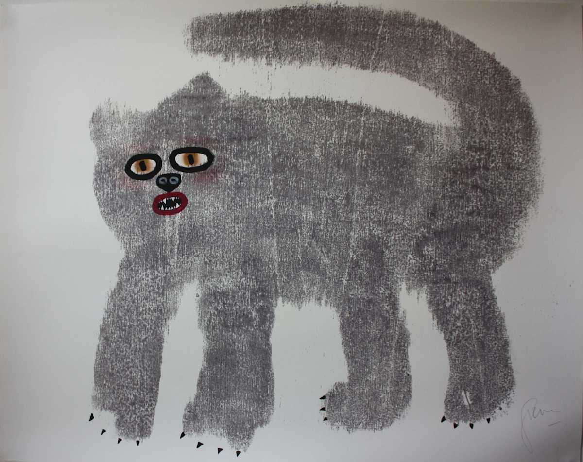 Gray Cat by Gerrit Greve Art Collection, Image 1.