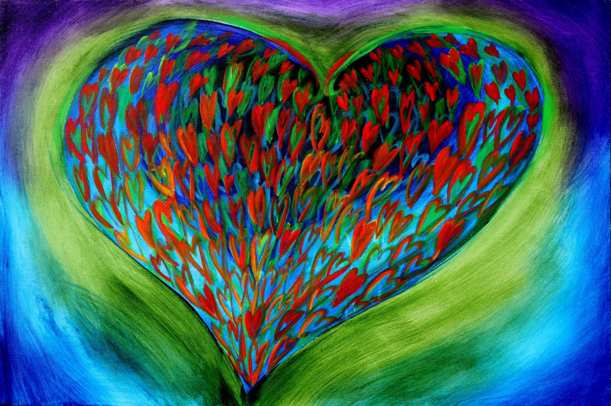 Mardi Gras Heart 2 by Gerrit Greve 