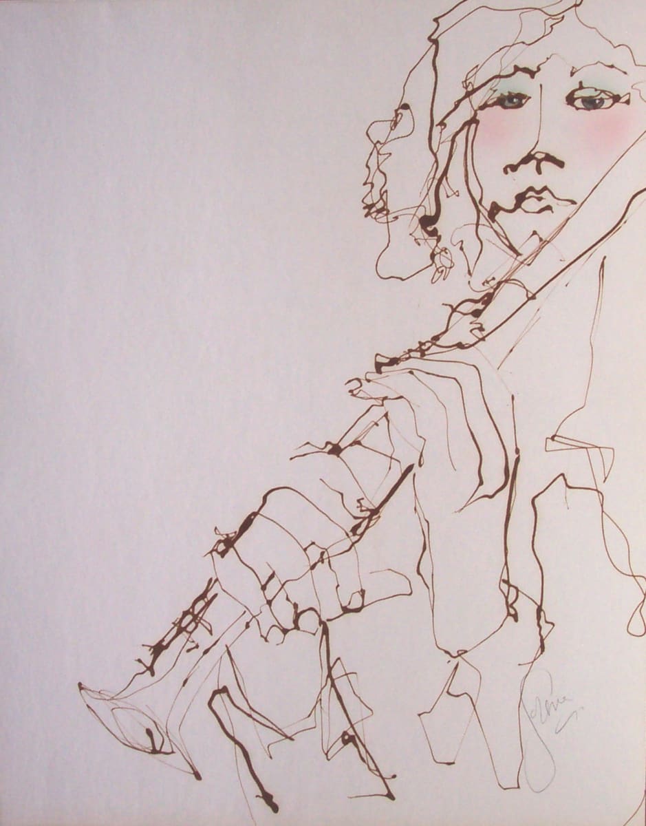 Clarinet Player by Gerrit Greve 