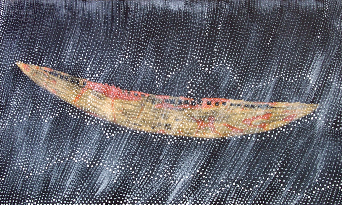 Spirit Boat XIV in th Rain by Gerrit Greve 