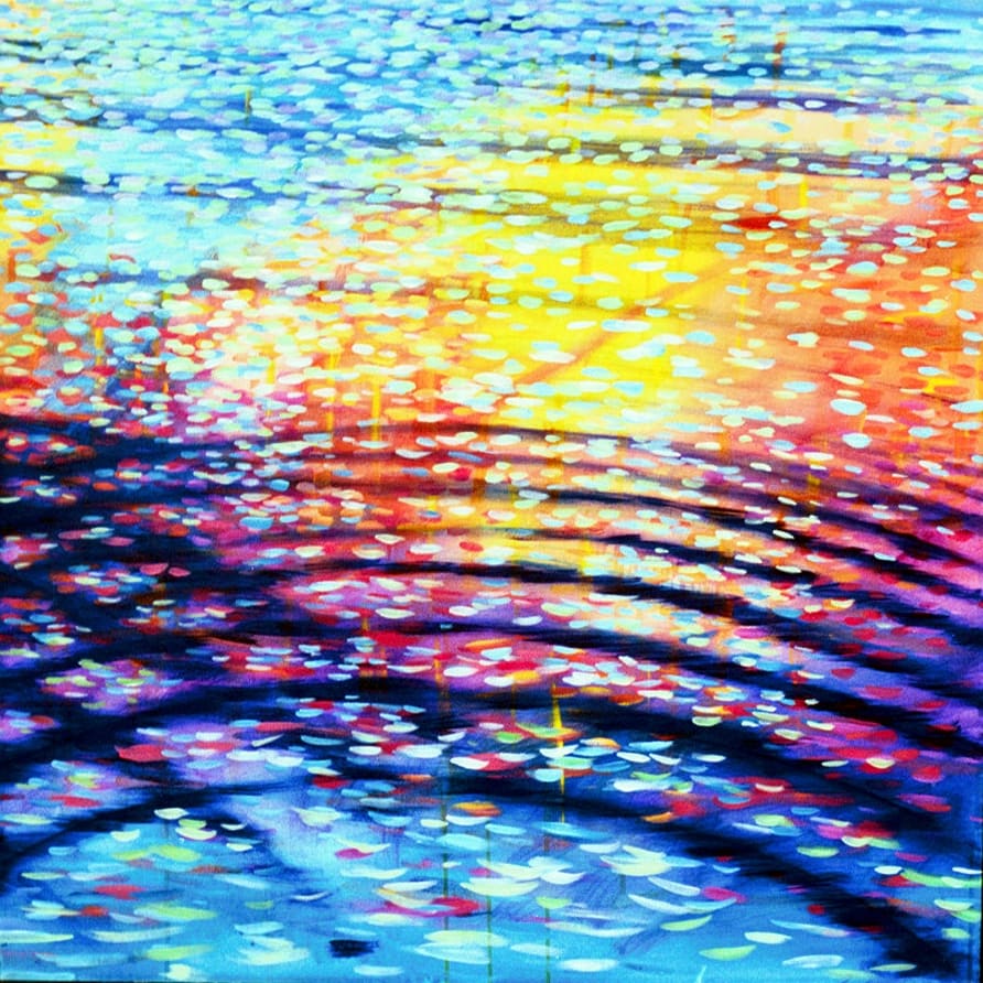 Summer Water Ripples-second by Gerrit Greve 