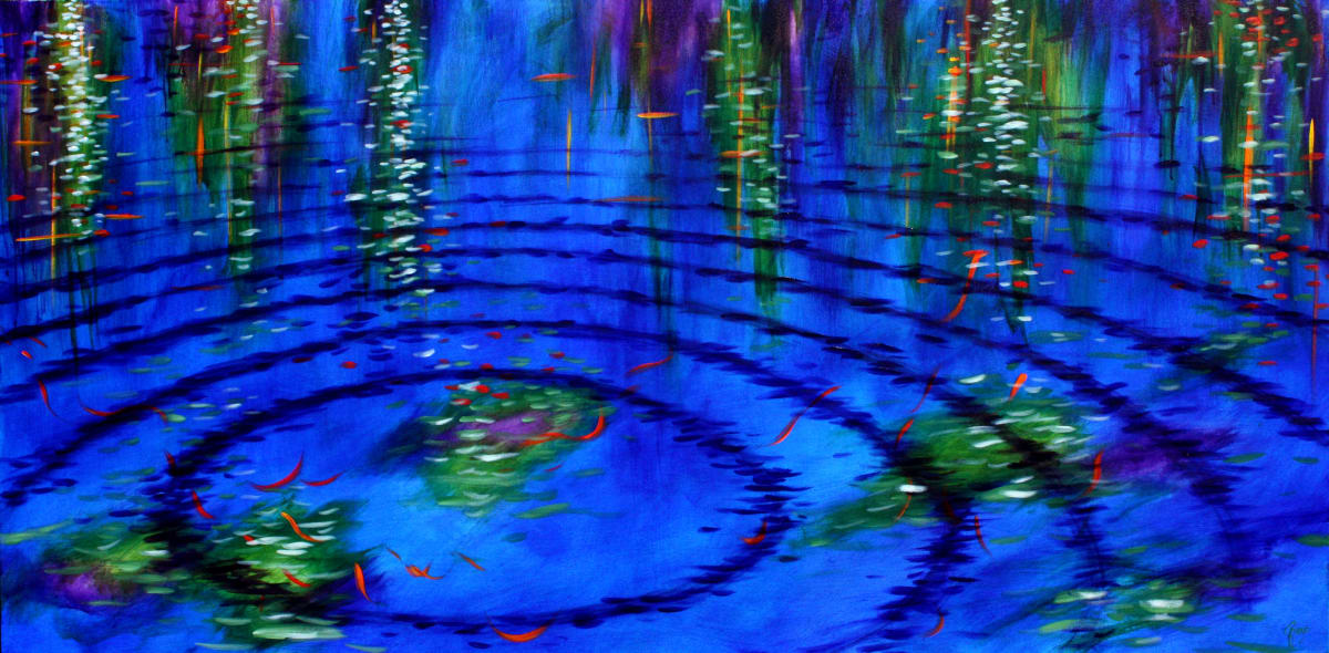 Sacred Blue Ripples 3 by Gerrit Greve 