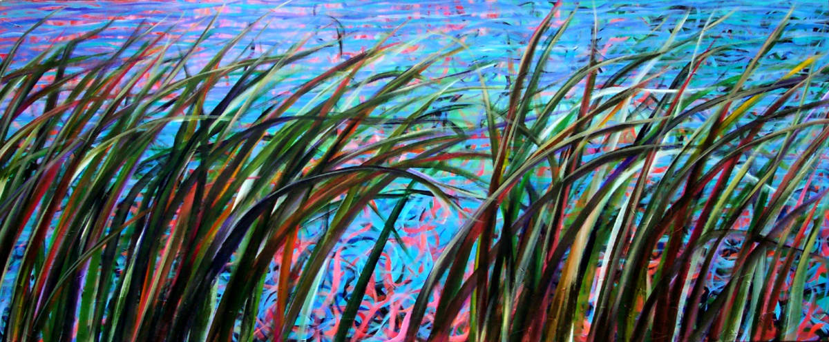 Reeds in the Wind by Gerrit Greve 