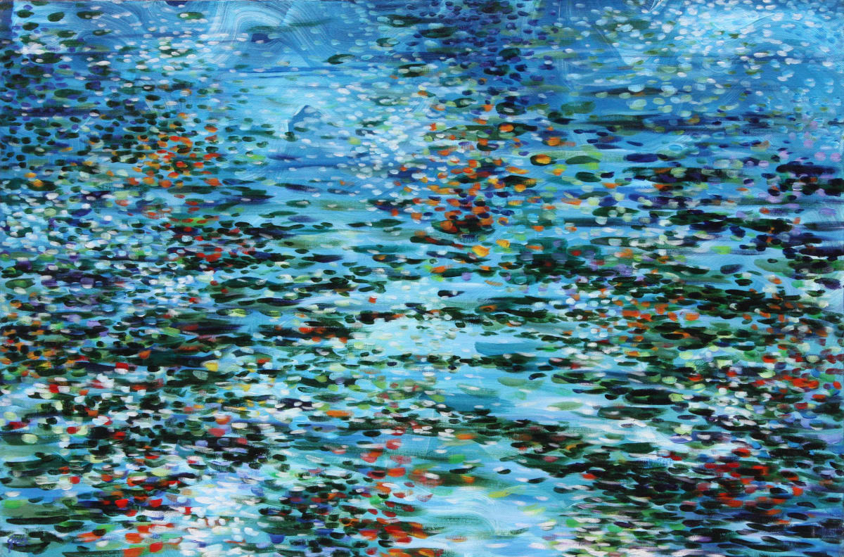 Multi-Colored Lakeside Ripples by Gerrit Greve 