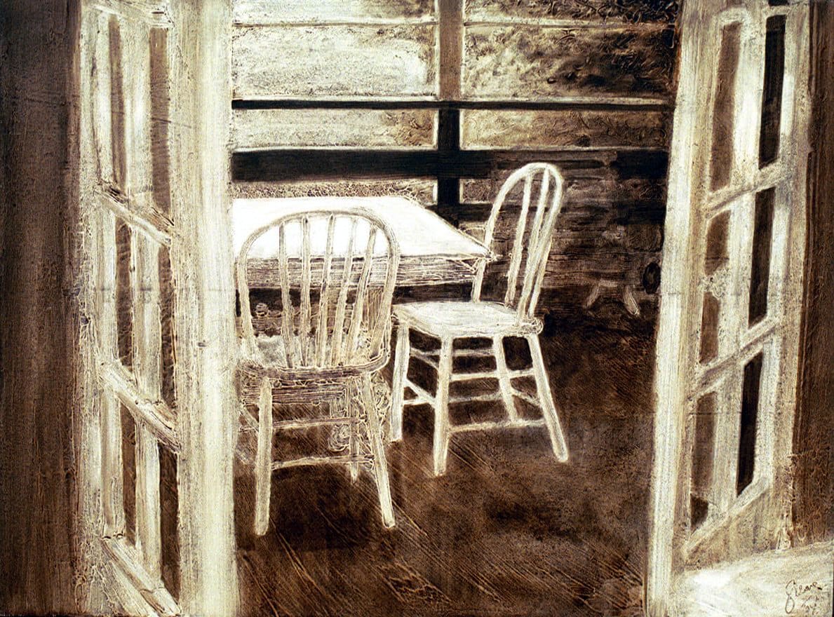 Through the French Doors by Gerrit Greve 