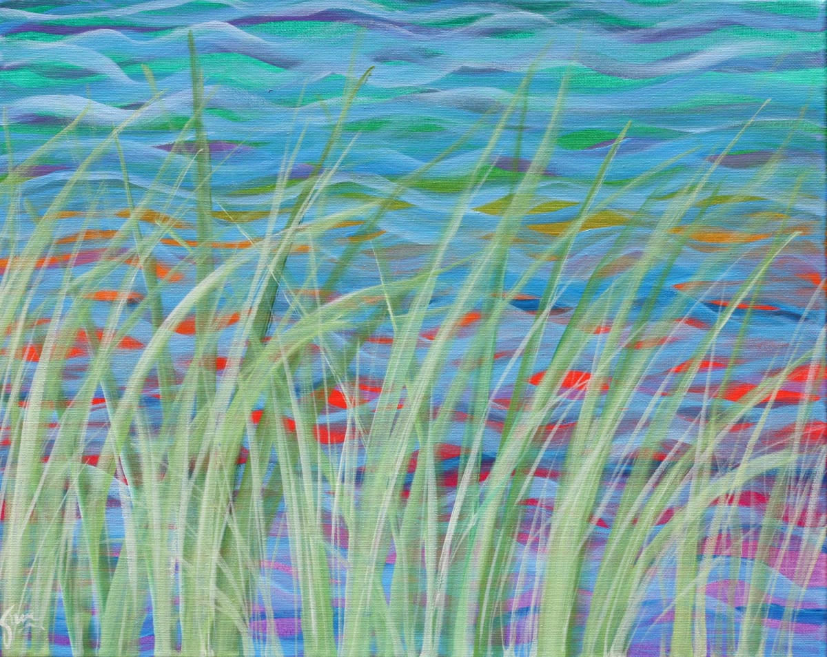 Creek Reeds 07 by Gerrit Greve 