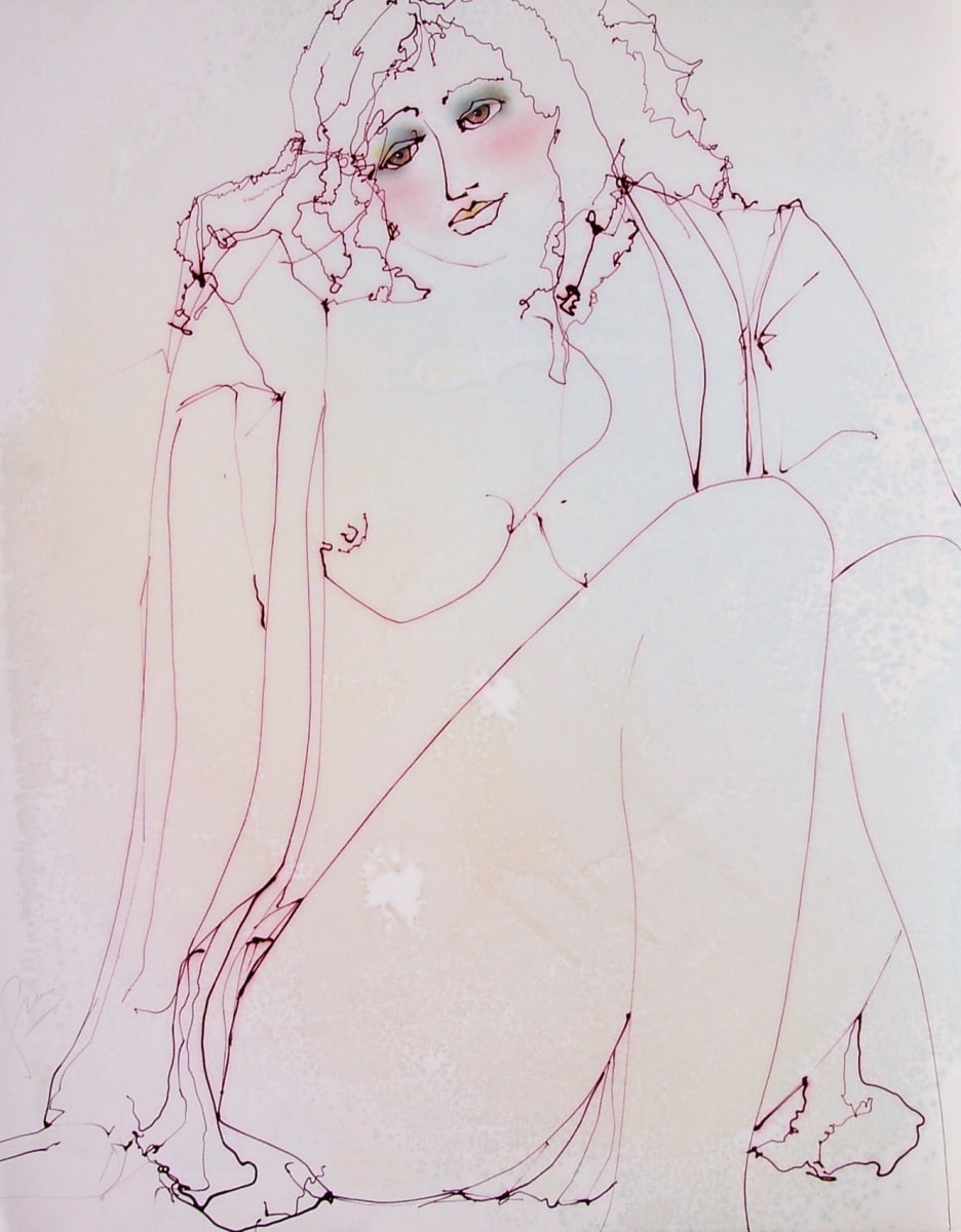 Pensive Nude by Gerrit Greve 
