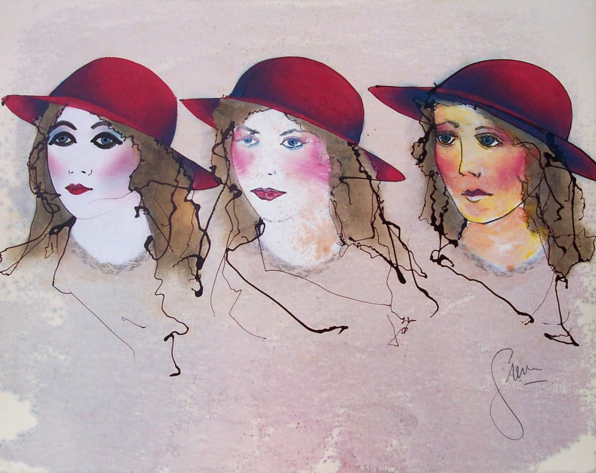 Three Red Hats by Gerrit Greve 