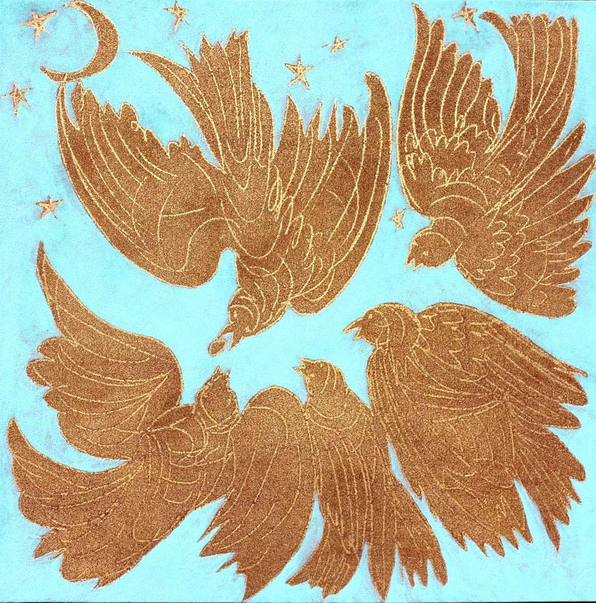 5 Birds by Gerrit Greve 