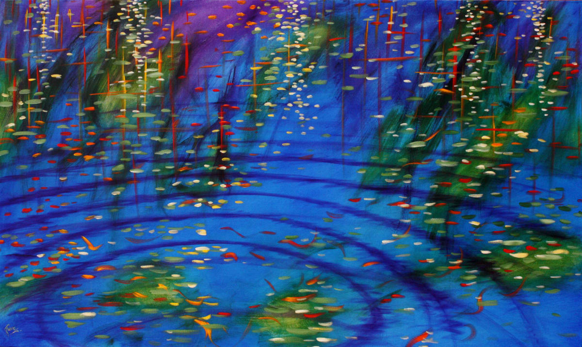 Sacred Blue Ripples 6 by Gerrit Greve 