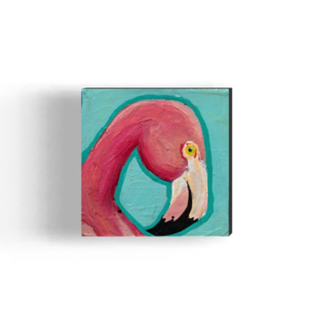 Flamingo by Nara Montuy  Image: Pink flaming art