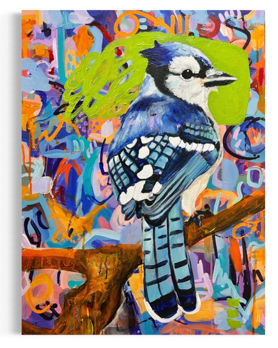 Blue Jay Visits by Nara Montuy  Image: Blue Jay Visits