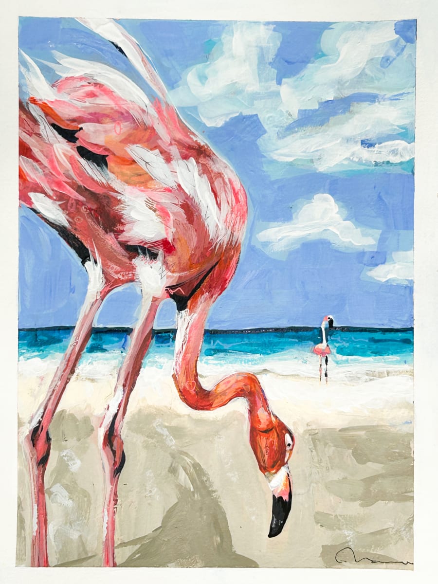 Flamboyant beach by Nara Montuy 