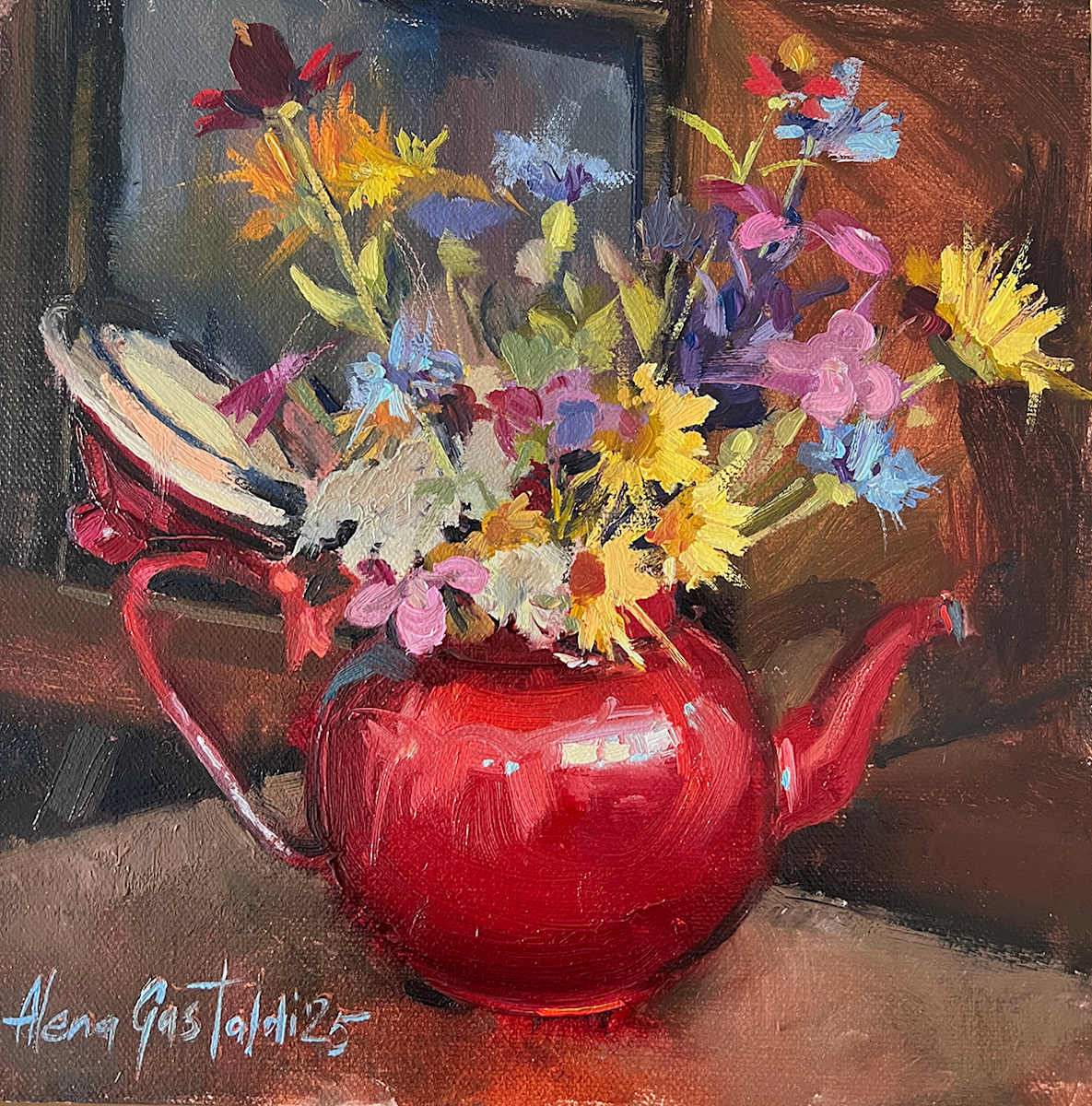 Red teapot by Alena Gastaldi, Image 7.
