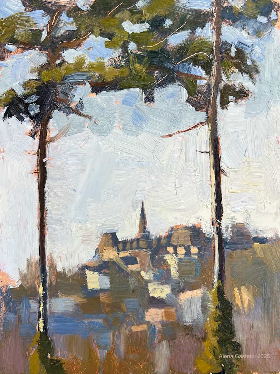 Luxembourg: view from Kirchberg towards Limpertsberg by Alena Gastaldi 