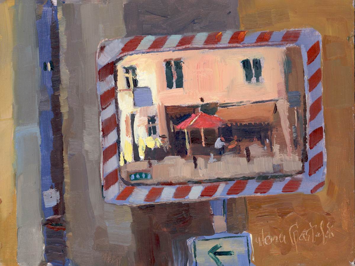 Self portrait in a road mirror by Alena Gastaldi, Image 19.