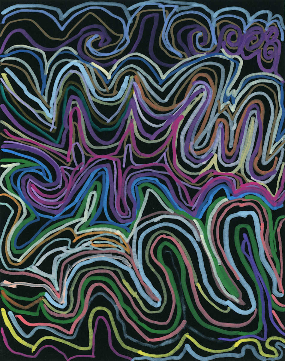 Untitled (abstract lines) by Clarissa Arechiga 