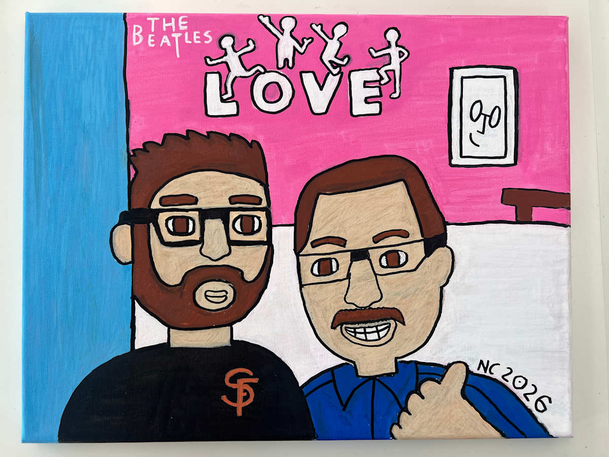 The Beatles "LOVE" w Me & Dad by Nathan Chuey, Image 1.