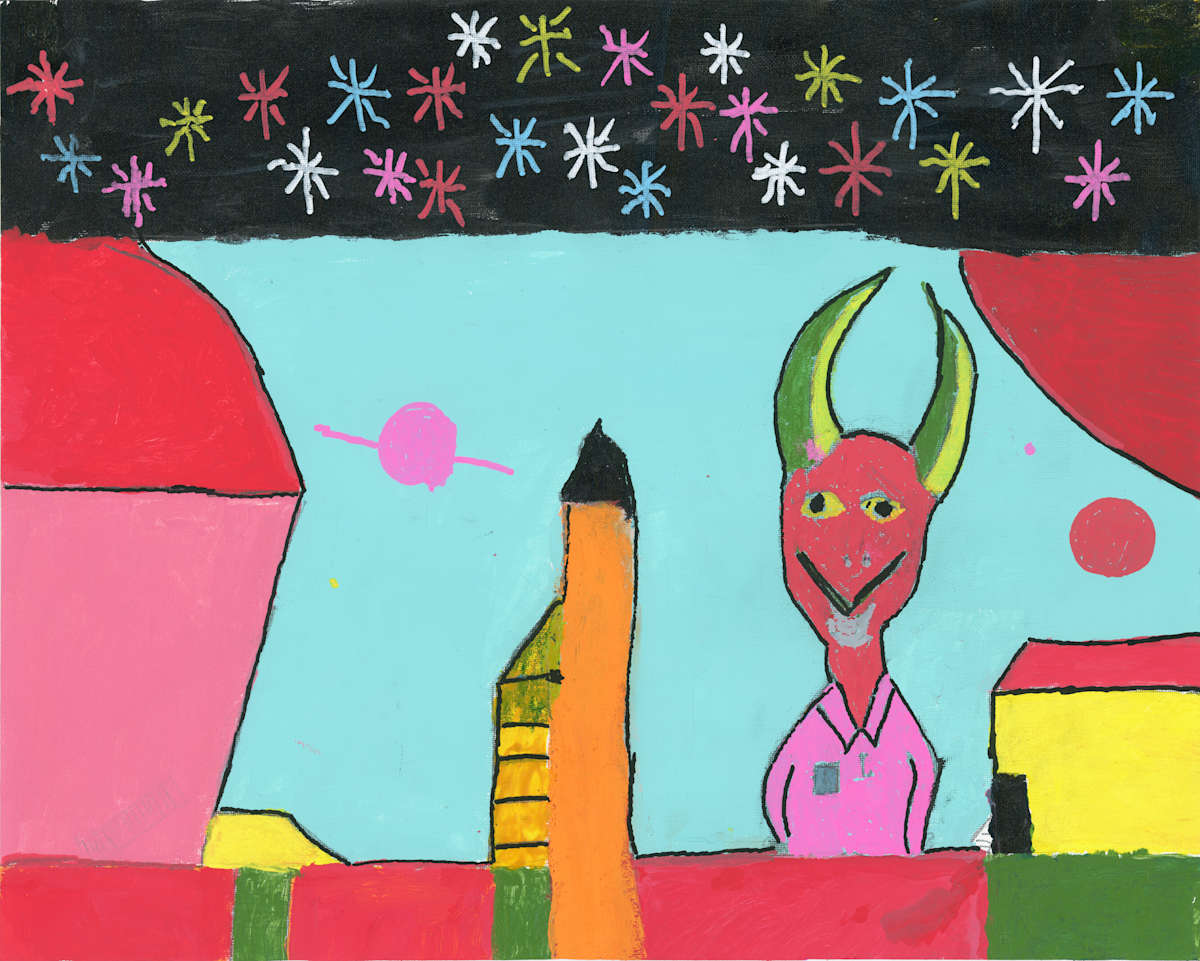 Looking at the Spaceship by George "Spaceman" Browning 