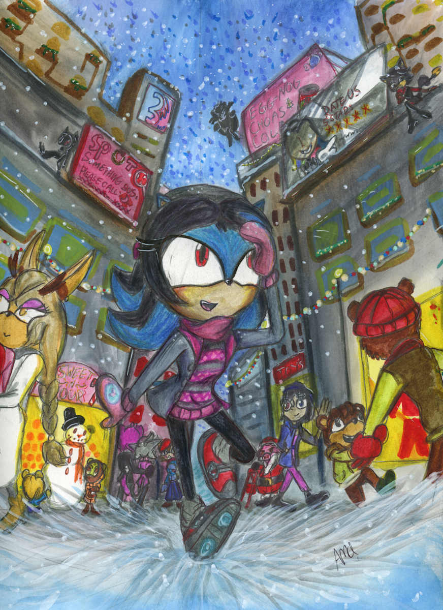 Running in a winter Wonderland by Amanda Tecson 