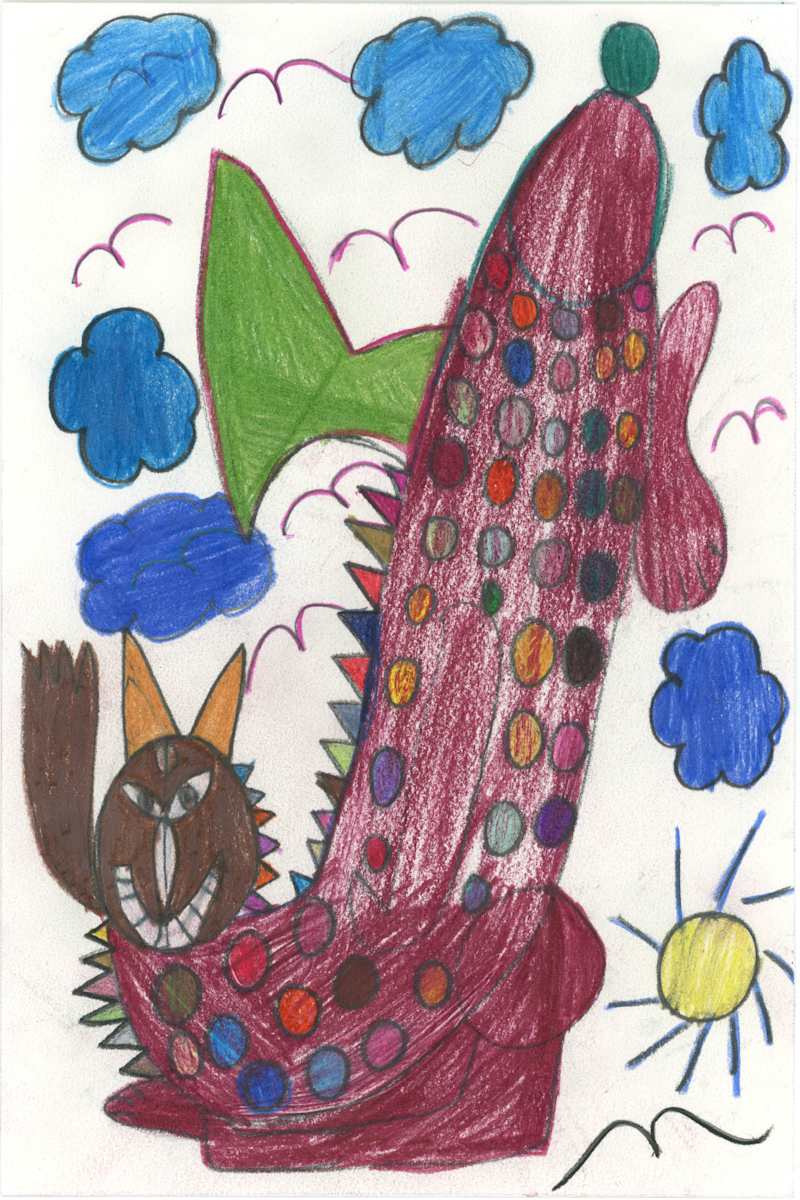 Untitled (Polka Dot Dragon) by Erika Vega, Image 1.