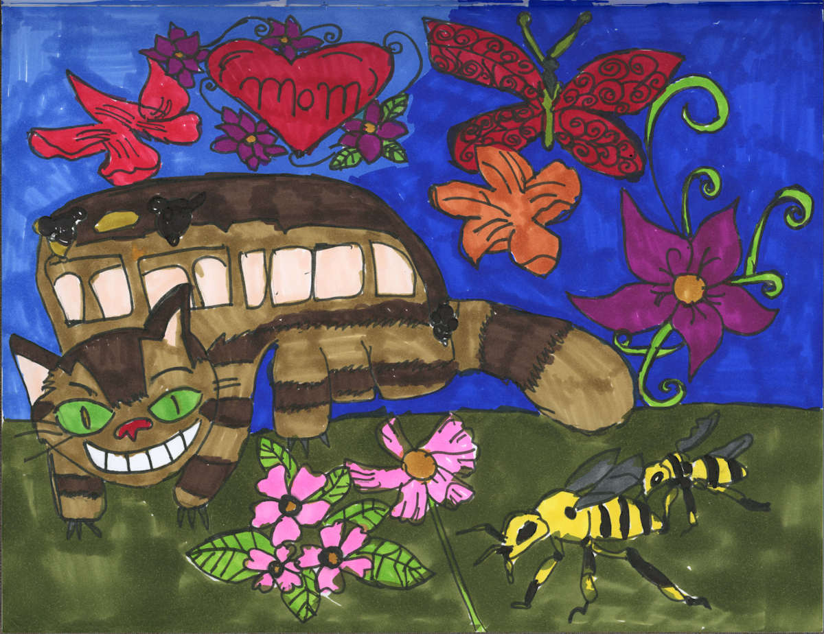 Cat Bus Totoro Fan Art by Jordan Lyons-Lau, Image 1.