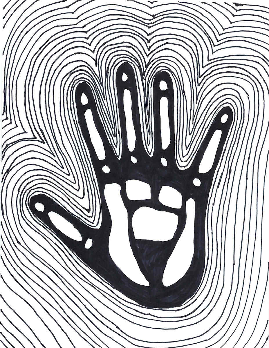 Untitled (Radiating Hand) by Nikolas Heitz-Arruda, Image 14.