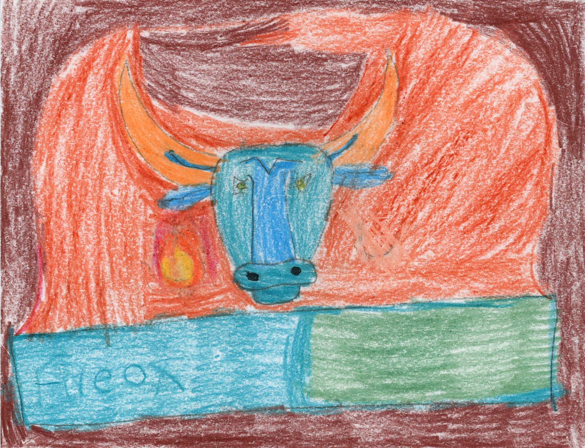 Untitled (Fire Ox) by Reyna Camarillo-Gusimat, Image 8.