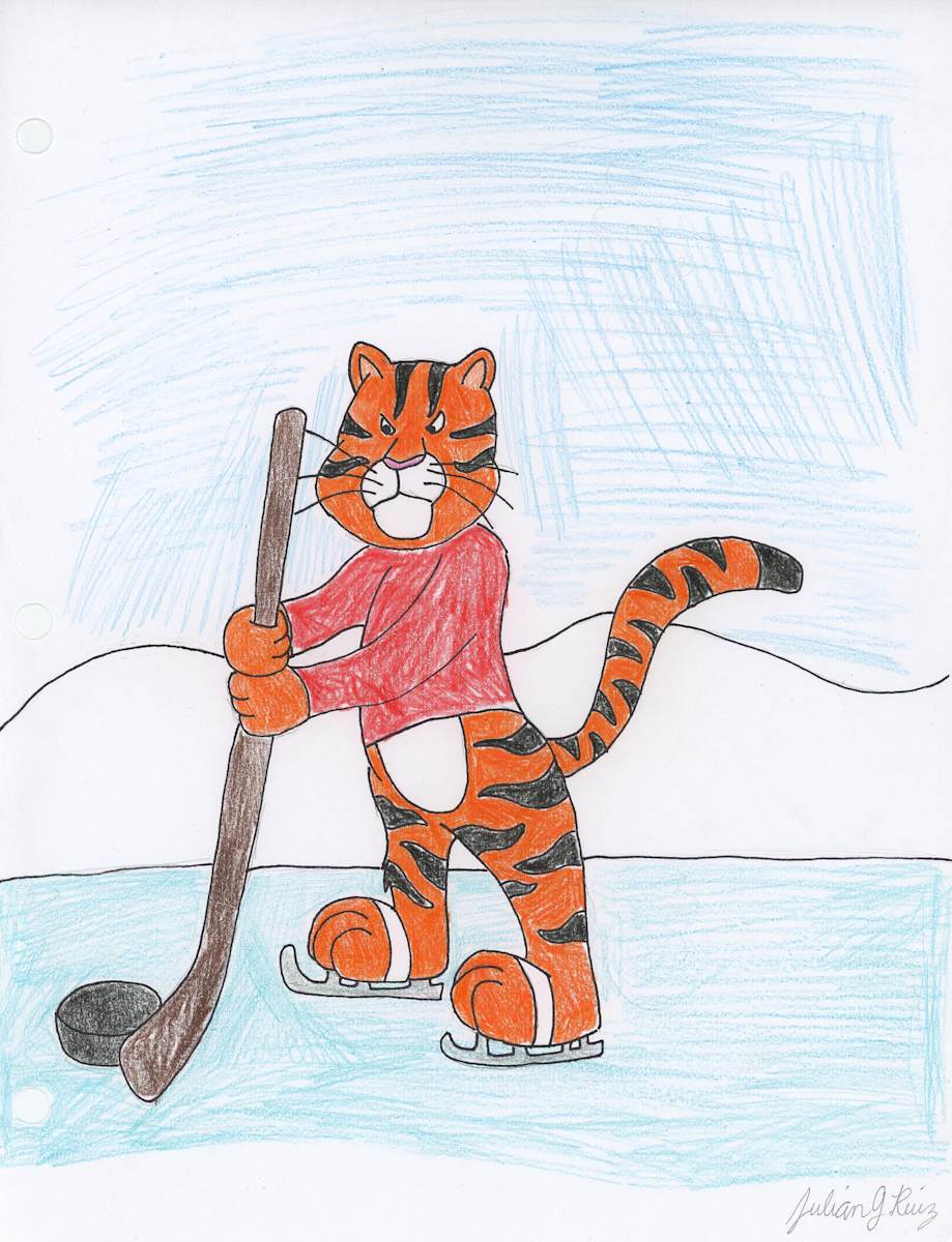 Hockey Tiger by Julian Ruiz, Image 2.