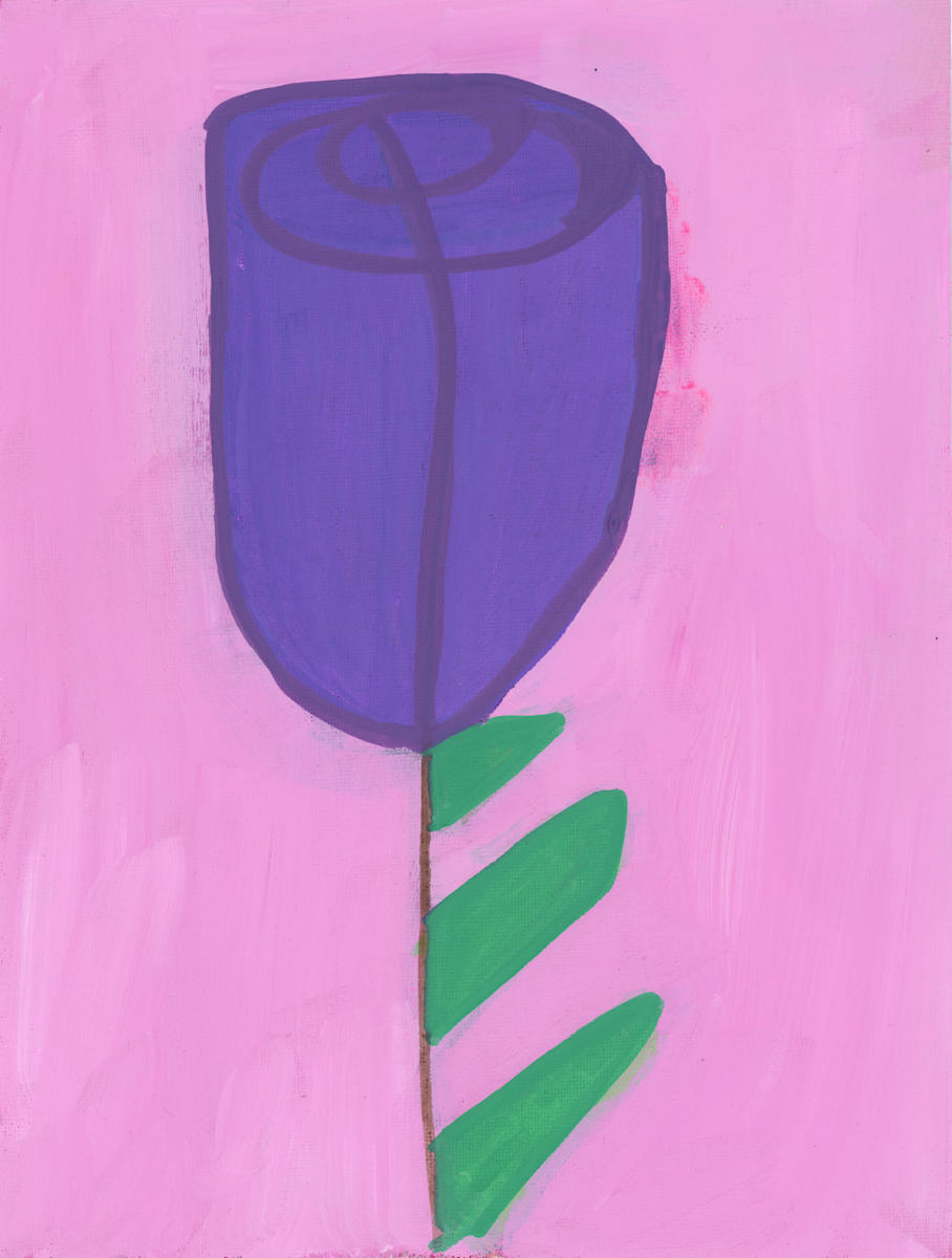 Untitled (purple rose) by Erika Vega 
