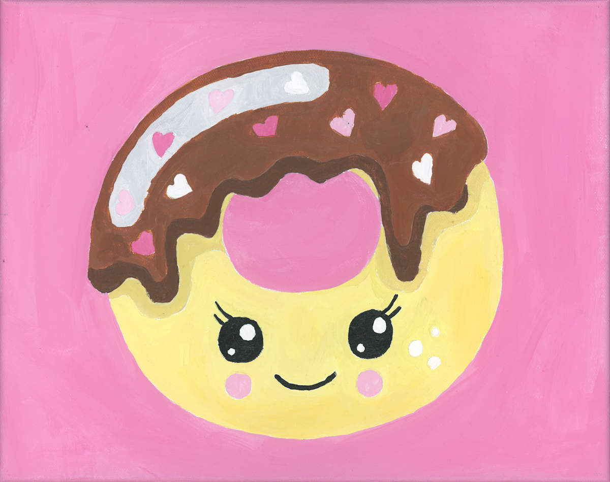 Cute Donut by Nicole Pluta 