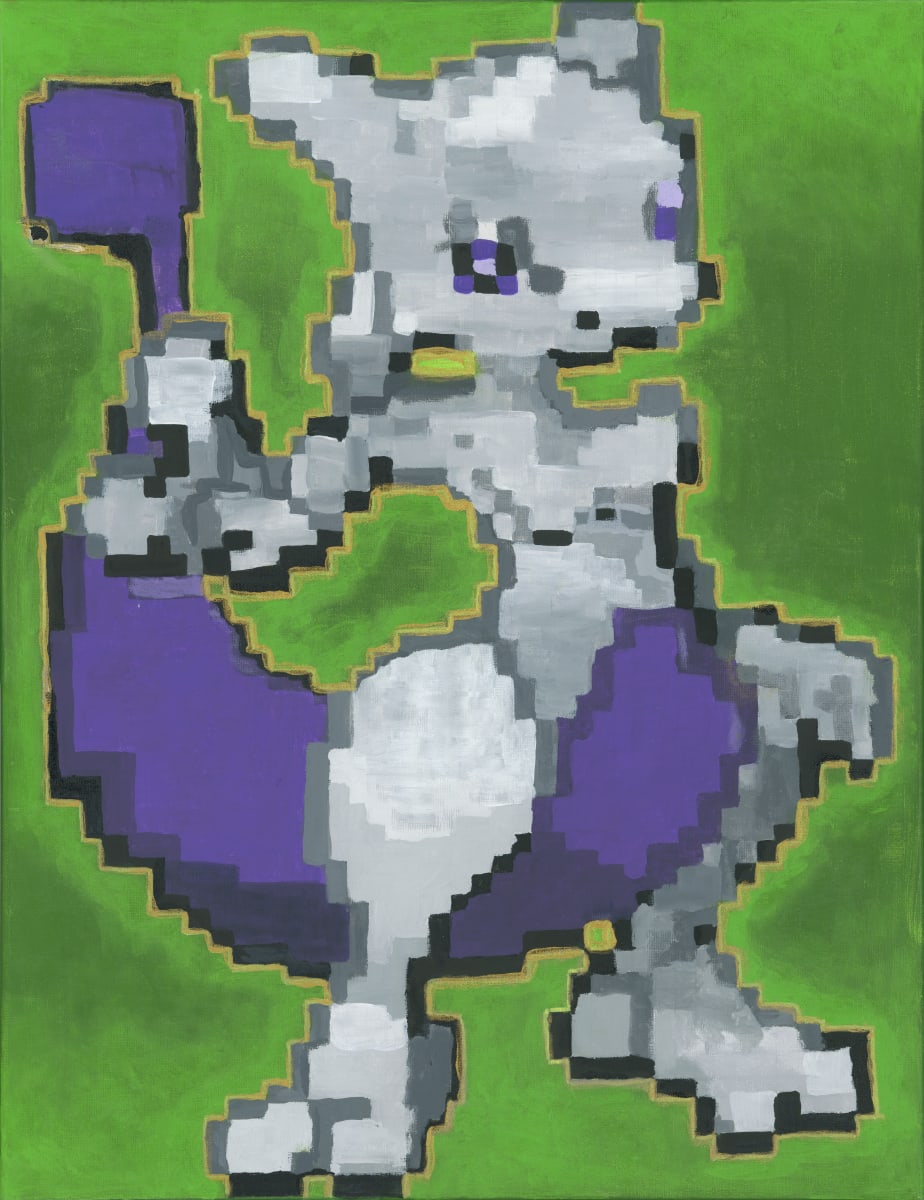 Pixel Mewtew by Jordan Lyons-Lau 
