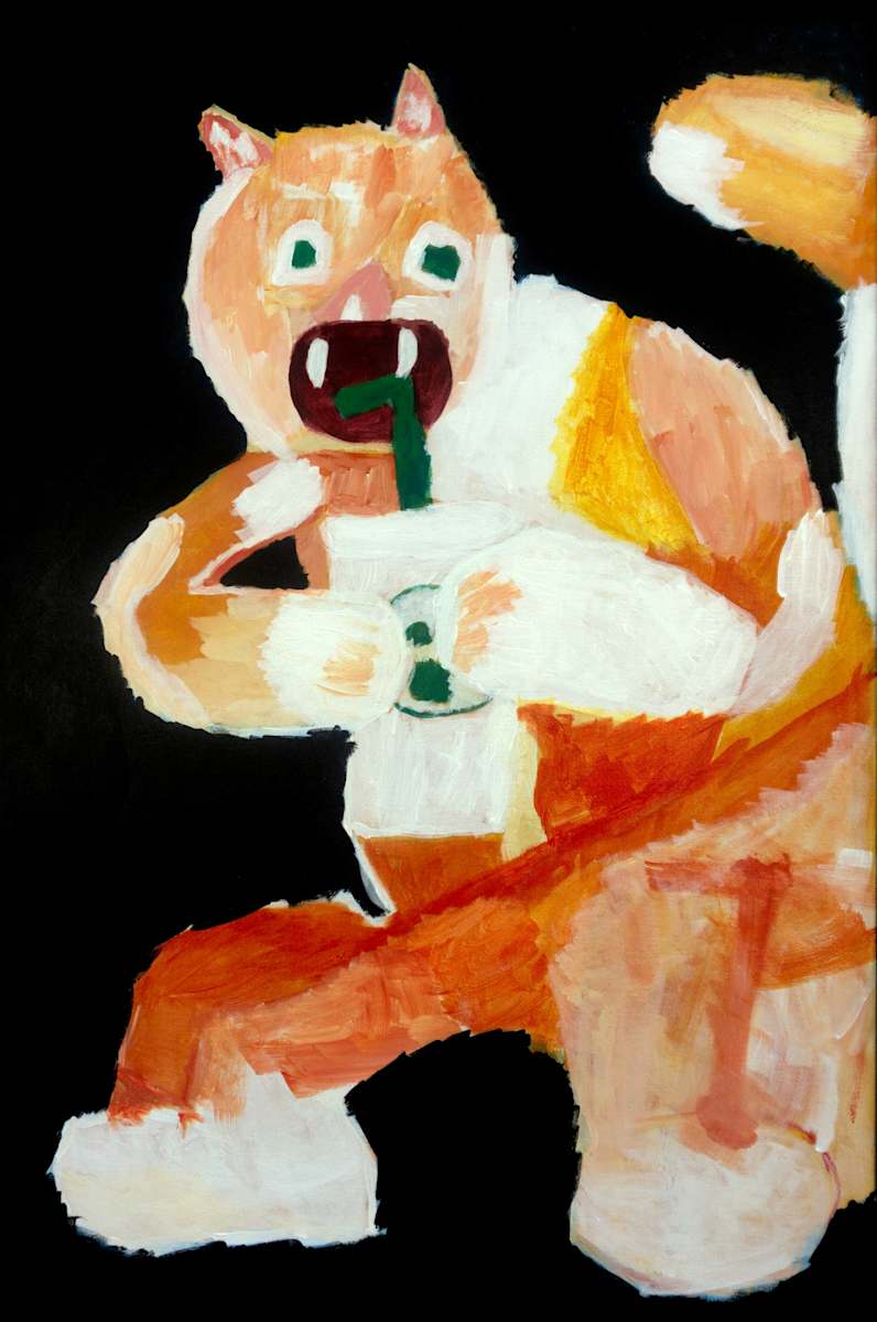 Cat Devouring Starbucks by Samantha Giannini, Image 1.