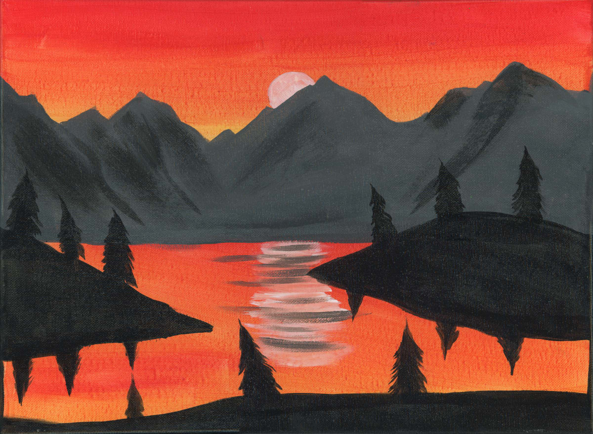sunset mountain by Nikolas Heitz-Arruda 